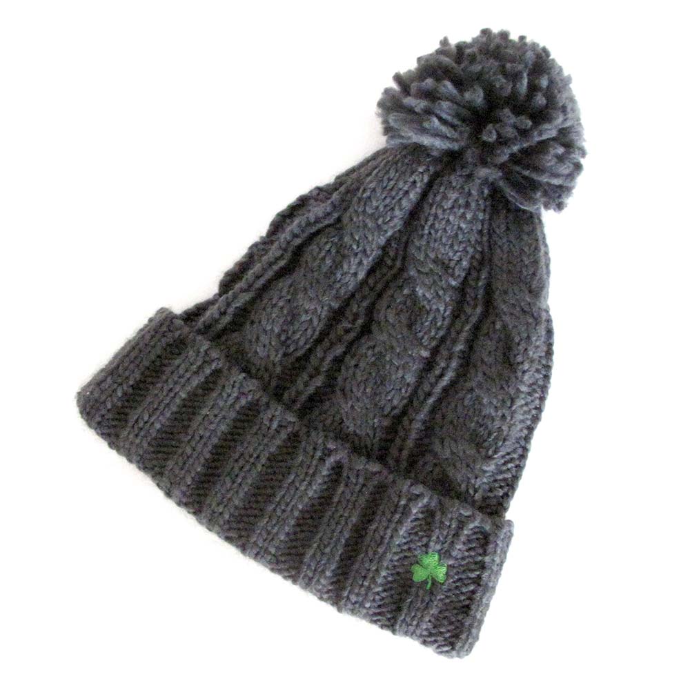 Cable knit hat: Aran watchcap. Aran hat for him. Aran hat for her. Made in  Ireland. Beanie for him. Beanie for her. Handknit wool Irish hat